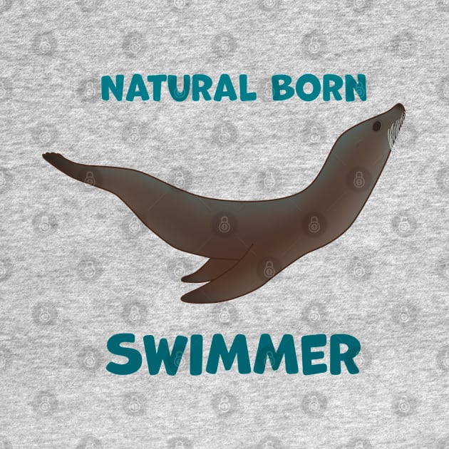 Natural Born Swimmer Sea Lion Edition by Xavier Wendling